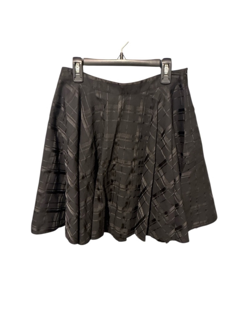 Vineyard Vines Black Pleated Plaid Mini Skirt Size 2 EUC
